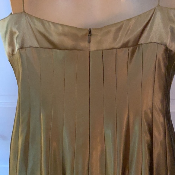 Mauri Simone gold drop waist gown Sz 8 - Picture 6 of 12
